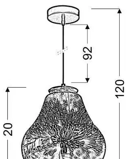 Závěsná stropní lampa galaktická e27 3d
