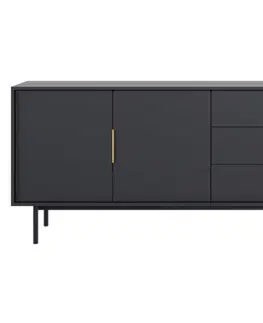 Komoda VIVALA 2D3S, černá