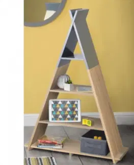 Dětský regál BARNIE ve tvaru pyramidy Tempo Kondela
