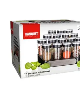 BANQUET Sada kořenek ALTIMA 95 ml, 17 ks, černá