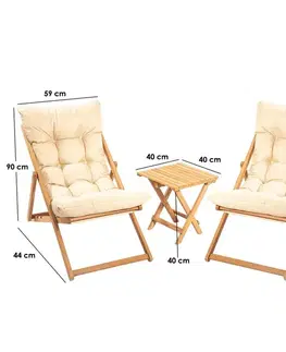 Garden Table & Chairs Set (3 Pieces) My005