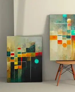 Dekorativní obraz na plátně (2 kusy) 2KNV4318 - 50 x 70