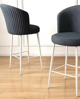 Sada barových židlí Alte Anthracite and White, 2 ks, 2 ks