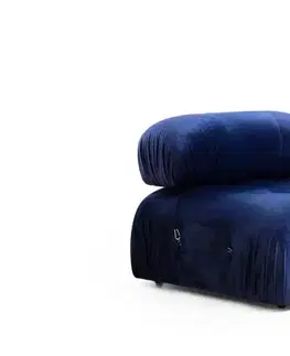 Rohová sedací souprava Bubble Velvet Blue L1-O1-1R-PUF