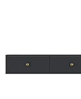 TV stolek Zuzu 120 - Anthracite, Gold
