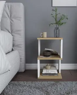 Noční stolek Carter - Oak, White