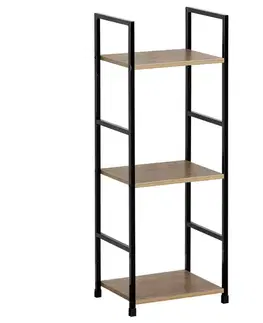 Regál GD-213 OAK Leik, 3 police, 29,2 x 23,5 x 80,5 cm, 3 patra