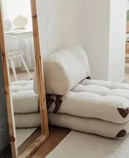 Křeslo Fold Teddy Cream