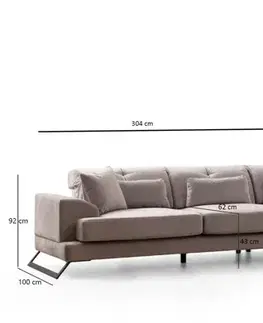 Rohová sedací souprava Frido Right (L3+Chl)