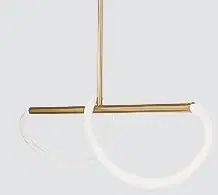 Závěsná lampa SUPREME 80cm zlatá 18W LED 3000K bílá