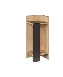 Noční stolek Elos Right - Oak, Anthracite