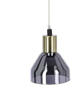 Závěsná lampa zlatá 1xE14 Gregory