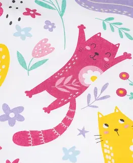 4Home Dětské bavlněné povlečení Playful Paws, 140 x 200 cm, 70 x 90 cm