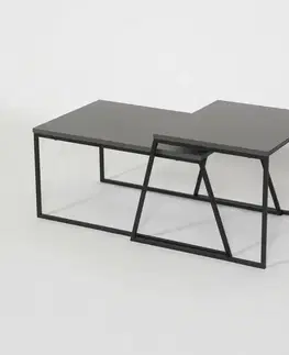 Sada konferenčních stolků Orta Black and Anthracite, 2 ks