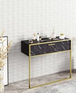 Dekorativní stolek Polka Black