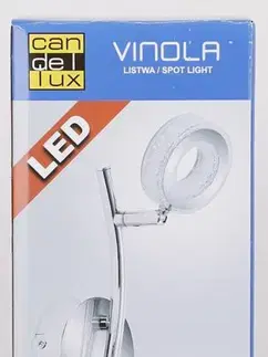 LED nástěnná lampa 2x5W VINOLA CHROM STRIP 3000K