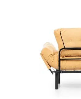 Křeslo ušák Nitta Single - Mustard