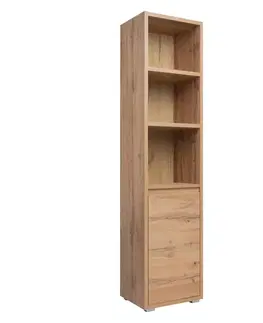 Knihovna 1 dveře IMAGE 25 zlatý dub