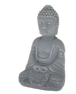 Betonová soška Buddha, 9 x 19 x 12 cm