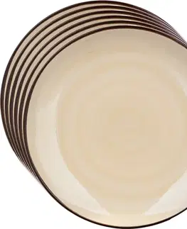 Banquet Sada 6 dezertních talířů Palas 21,5 cm, krémová