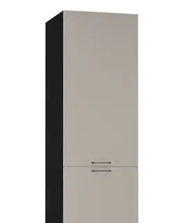 ArtExt Kuchyňská skříňka vysoká BONN | D14DP 60 207 Barva korpusu: Černá