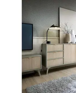 ArtPS Komoda TIMBER KSZ158 | béžová/zelená