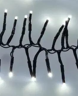 Solight 1V11-W Vánoční LED řetěz s dálkovým ovládáním Cluster 576 LED, studená bílá, 5 m