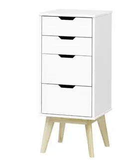 Komoda 2+2 zásuvky BONITO bílý lak