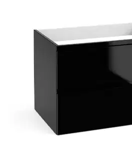 ArtDef Skříňka pod umyvadlo MODUS BLACK D80 | 80 cm