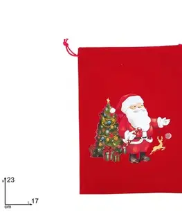 PROHOME - Sáček vánoční sametový 17x23cm různé motivy