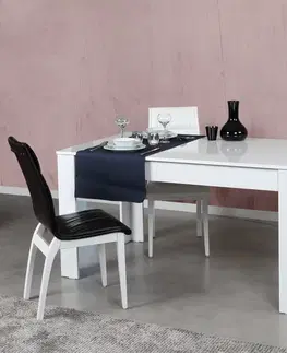 Extendable Dining Table Oblo - Shiny White