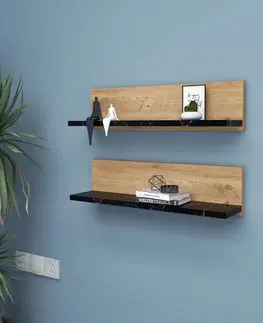 Nástěnná police Shelf - Black