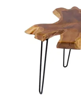 Estila Designový moderní odkládací stolek Wild 60cm