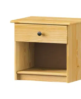 Noční stolek 8812K lak, kovové úchytky