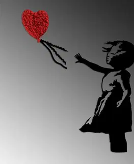 Dekorativní kovový doplněk na zeď Banksy - 13-1