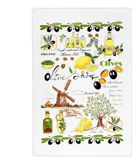 Bellatex Kuchyňská utěrka Olivy, 40 x 60 cm, sada 2 ks