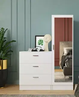 Komoda se zrcadlem Coco White