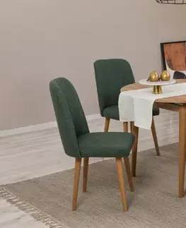 Jídelní set s rozkládacím stolem a židlemi (5 kusů) Vina 1070 - Atlantic Pine, Green