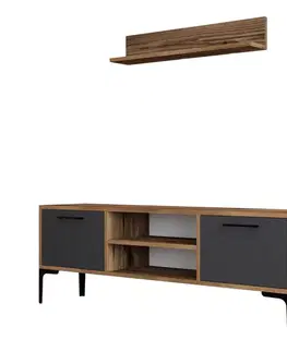 TV stěna / Sestava pod TV Riga - Anthracite