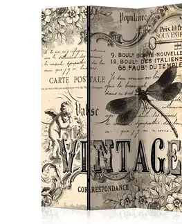 Paraván Vintage Correspondence Dekorhome