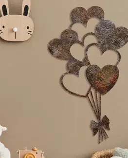 Dekorativní kovový doplněk na zeď Rusty Heart 1