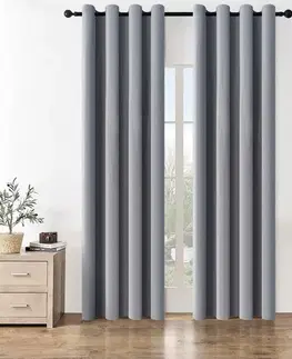 4Home Zatemňovací závěs Manila světle šedá, 150 x 250 cm