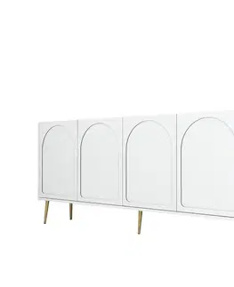 Konzolový stolek Lyon 80 - White, Gold