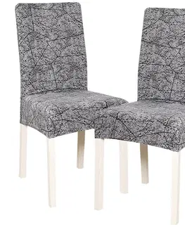 4Home Napínací potah na židli Stone 45 - 50 cm, sada 2 ks