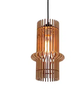 Závěsná lampa Eco 4 1x40 e27 Dřevěné stínidlo