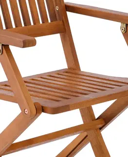 Zahradní skládací židle 2ks Dekorhome