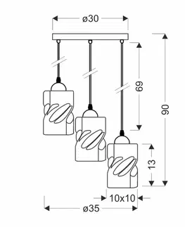Závěsná lampa FELIS 3xE27 Candellux