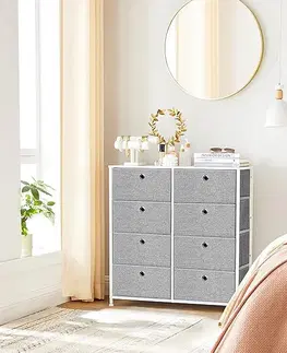 Komoda E1024 GREY, 80 cm