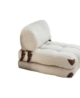 Křeslo Fold Teddy Cream