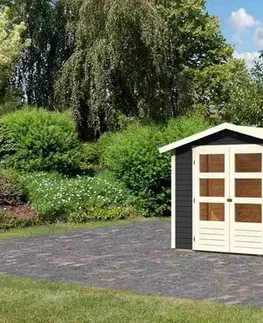 Dřevěný zahradní domek AMBERG 3 Lanitplast